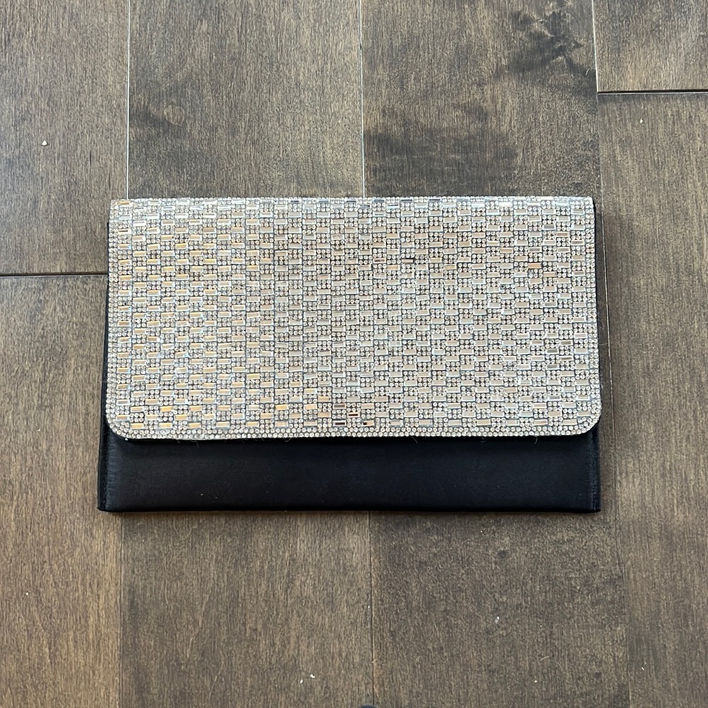 Sparkly and black purse